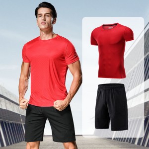 FDMM004-T-shirts med kort ärm Crew Dry Fit för män
